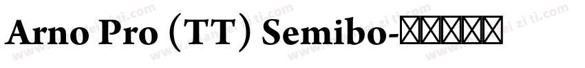 Arno Pro (TT) Semibo字体转换